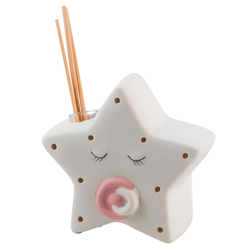 Profumatore con led stella rosa