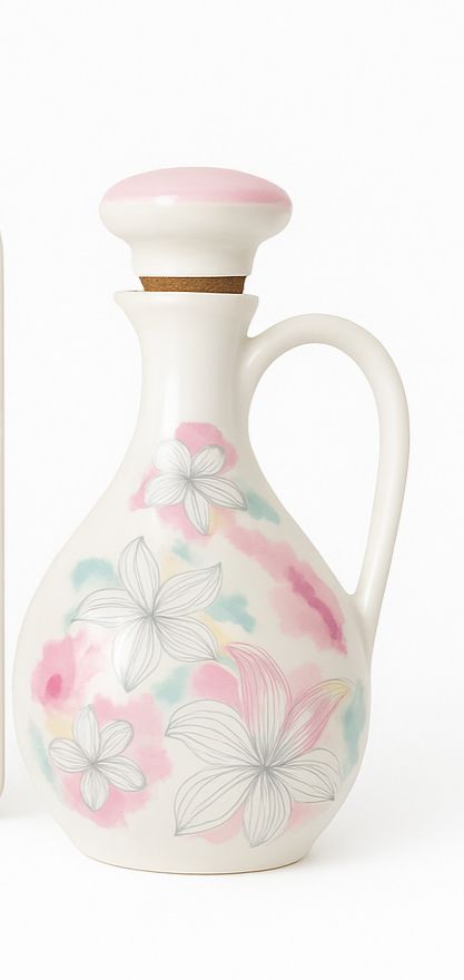 Set oliera con decoro fiori