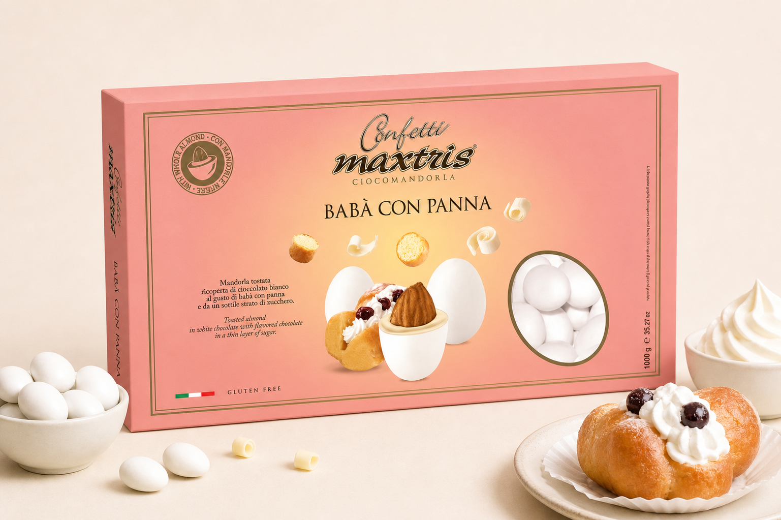 Maxtris/ ciocomandorla babà con panna