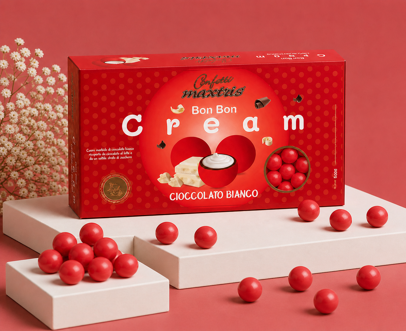 Maxtris/ bon bon cream-rosso