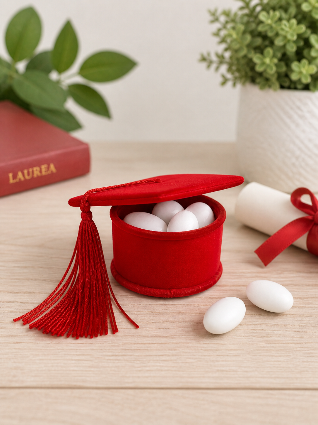 Cappellino laurea (12 pezzi)