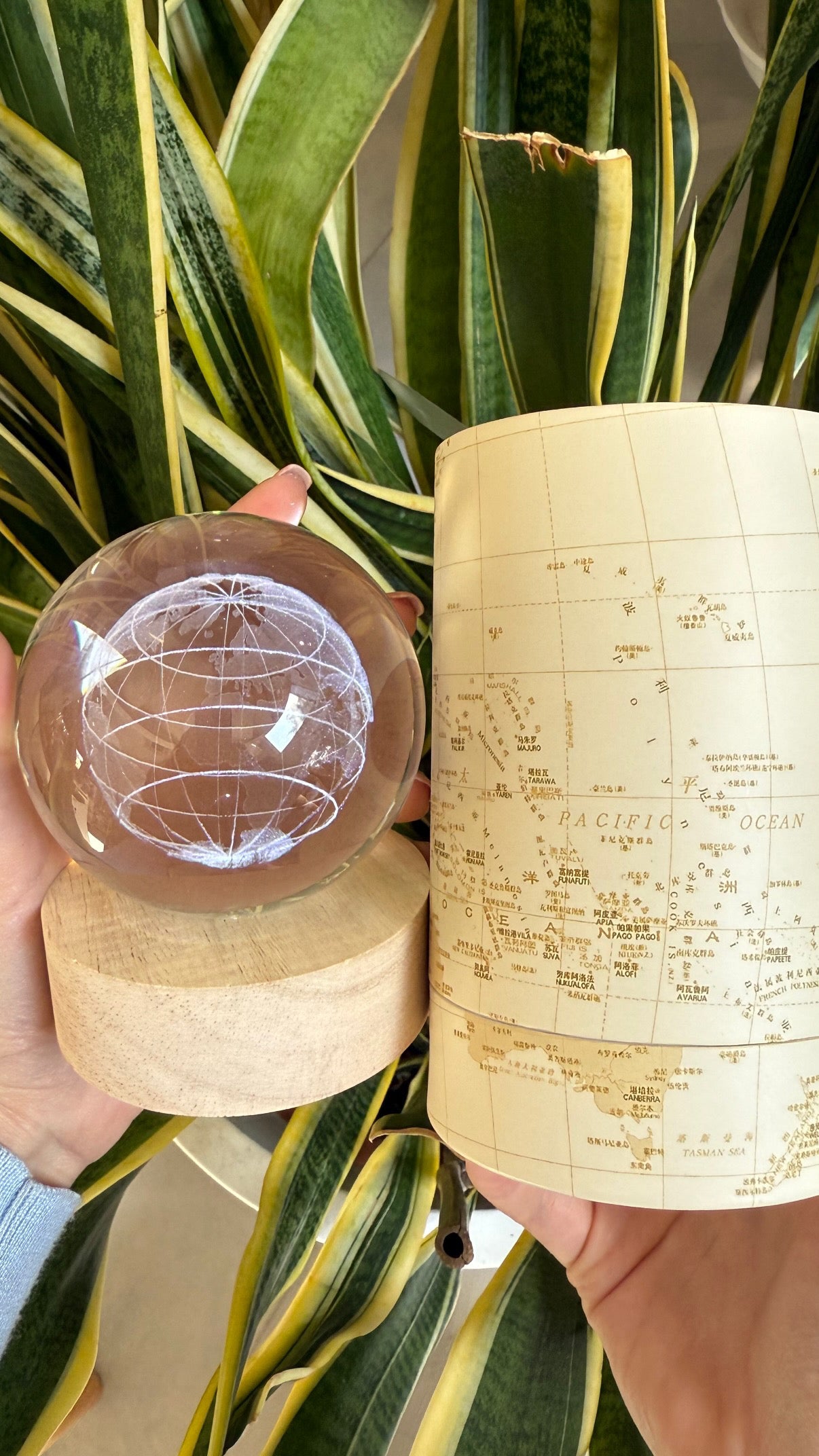 Lampada Mappamondo