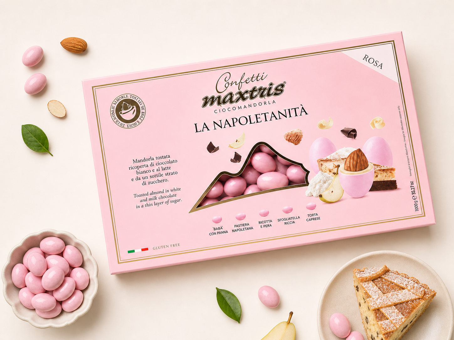 Maxtris/ ciocomandorla napoletanità - rosa