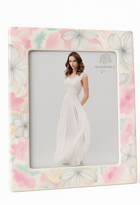 Set Portafoto con decoro fiori