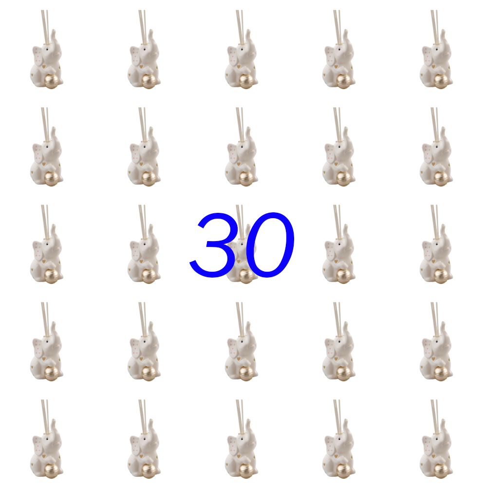 Set Profumatore Elefante Sollevato Rosa c/LED