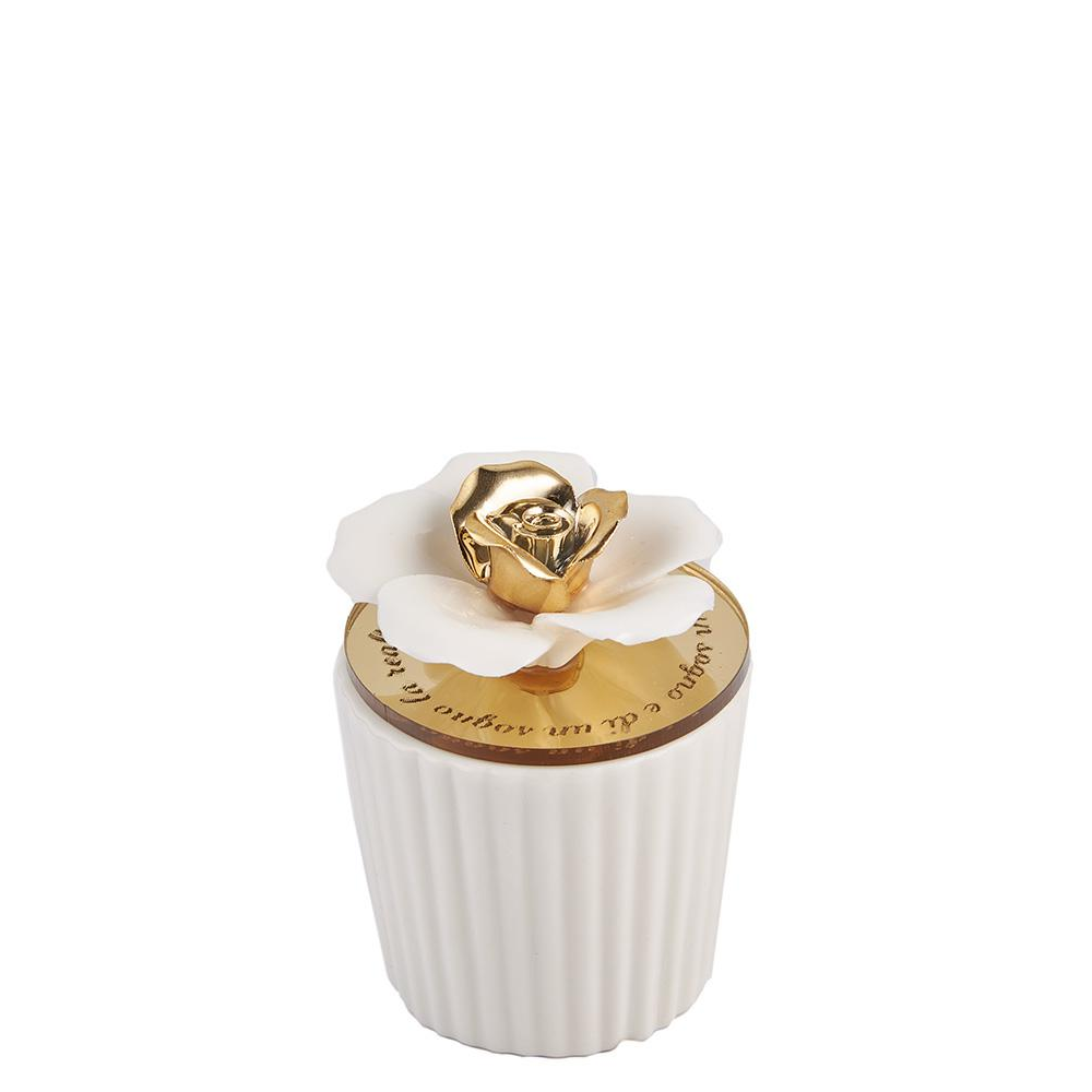 Set Porta Candela Fiore Oro - Piccolo 