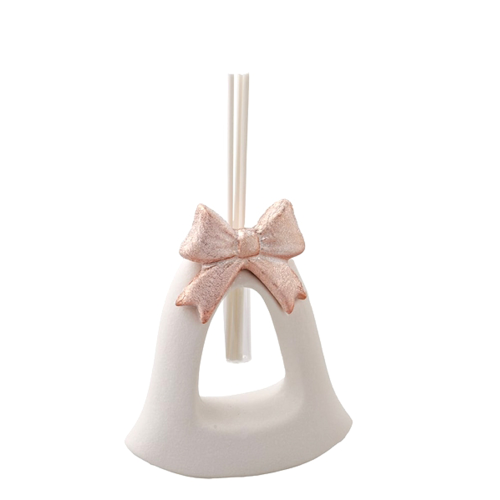 Set Profumatore Campana Fiocco Rosa