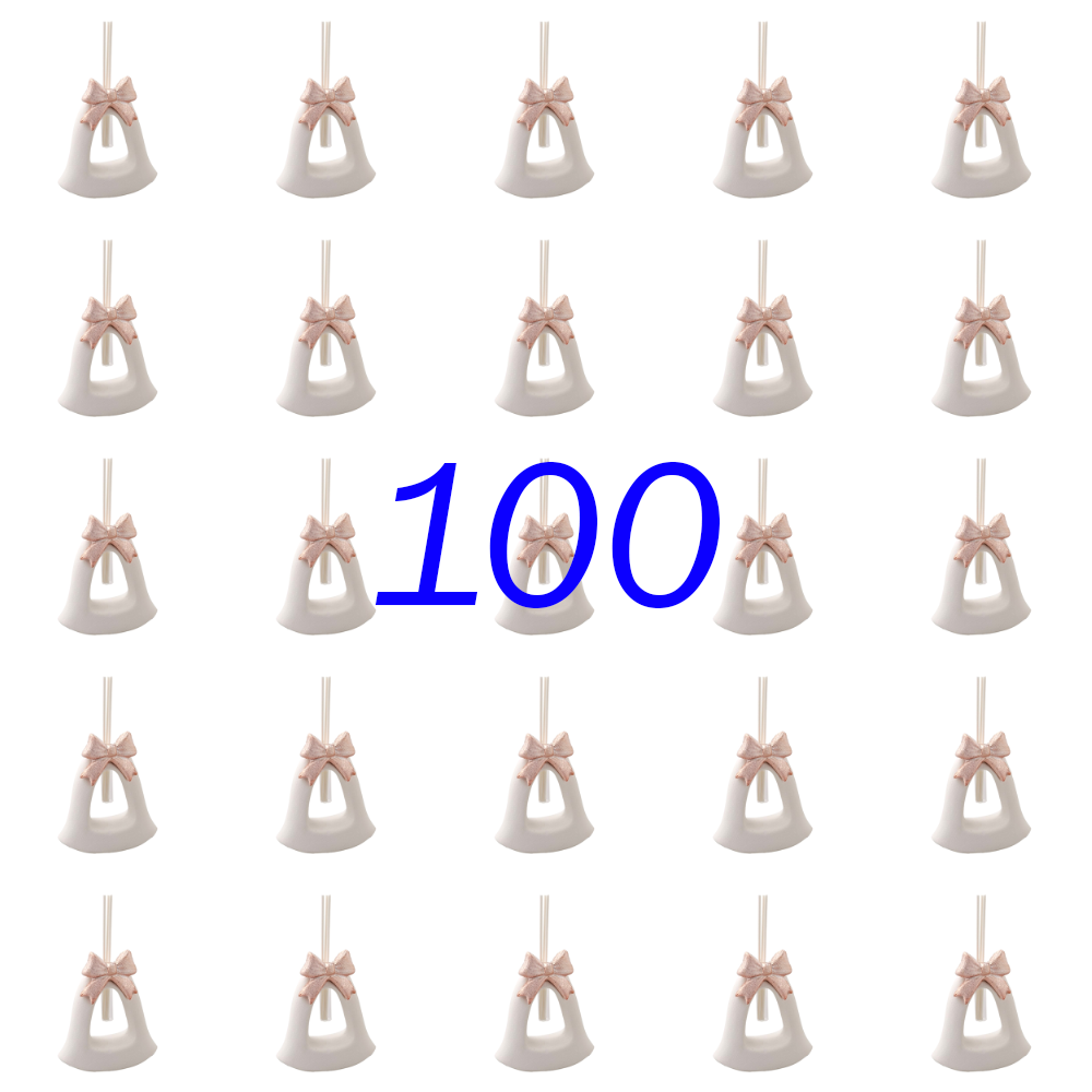 Set Profumatore Campana Fiocco Rosa